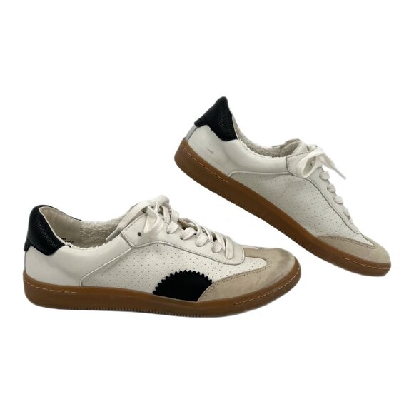 Dolce Vita White & Black Nadia Low Top Sneakers | Size 6 - Picture 1 of 10